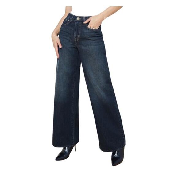 L'AGENCE Pants - L'Agence Alicent High-rise Wide-leg Jeans in Grainger 27